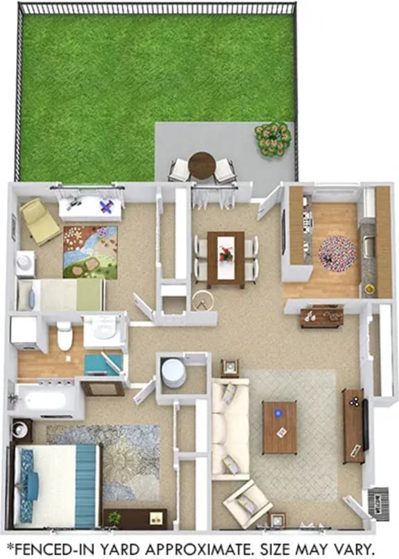 Floor Plans of Cambridge Apartments in Hampton, VA